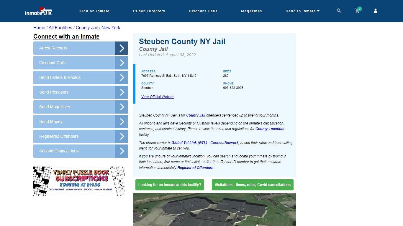 Steuben County NY Jail - Inmate Locator - Bath, NY